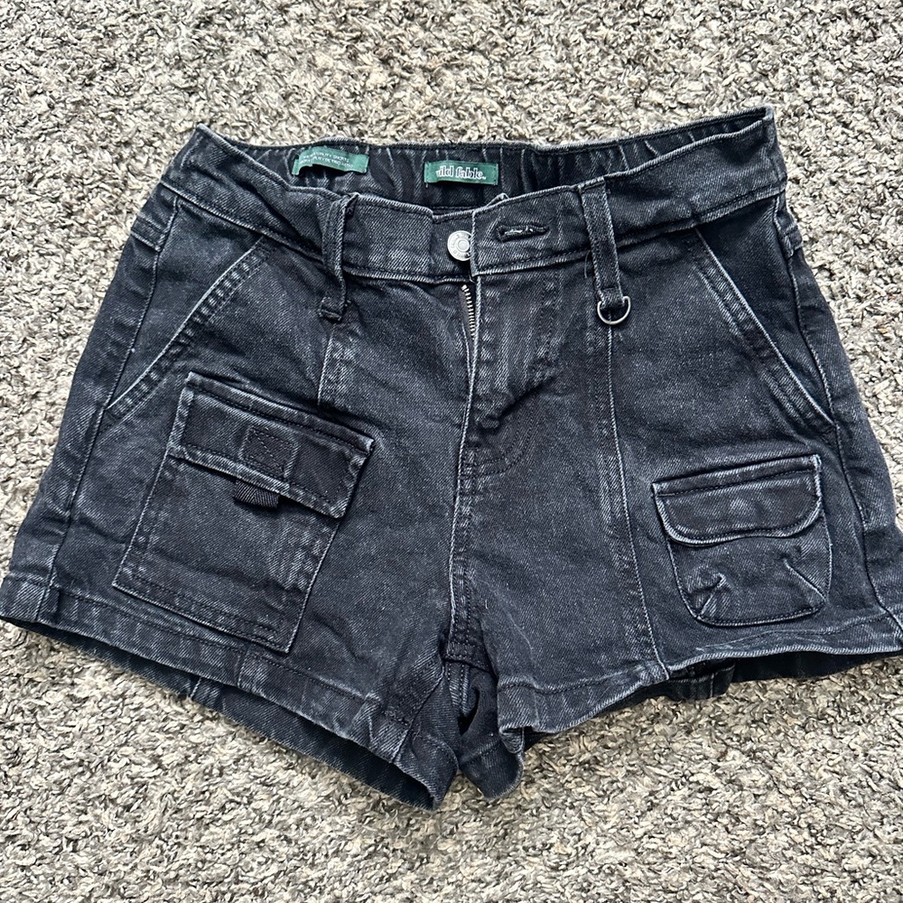 Black Denim Women's Shorts